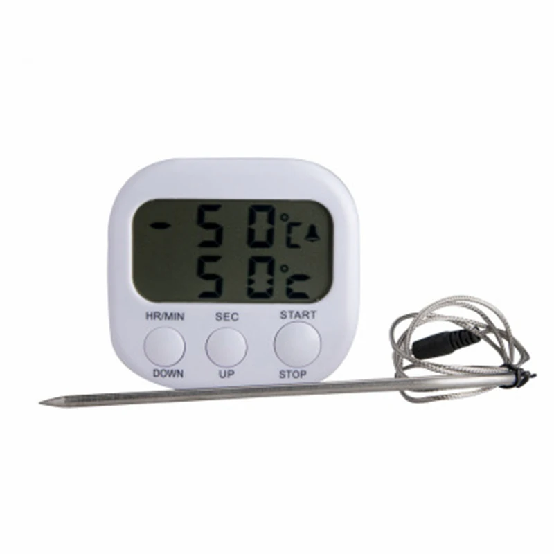 2 In1 ЖК дисплей Цифровой Еда Термометр Кухня принадлежности для шашлыков