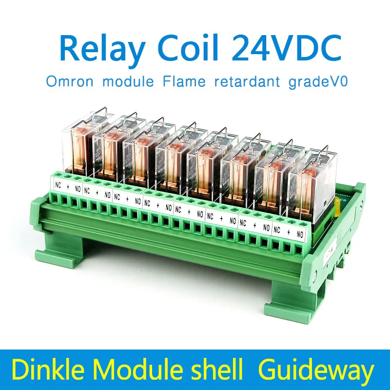 OMRON релейный модуль 8 бит 24V12VPLC усилитель Модуль платы реле 16A | Строительство и