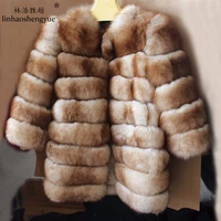 linshegnhaoyue real fur imitation sable fox fur women coat warm freeshipping winter