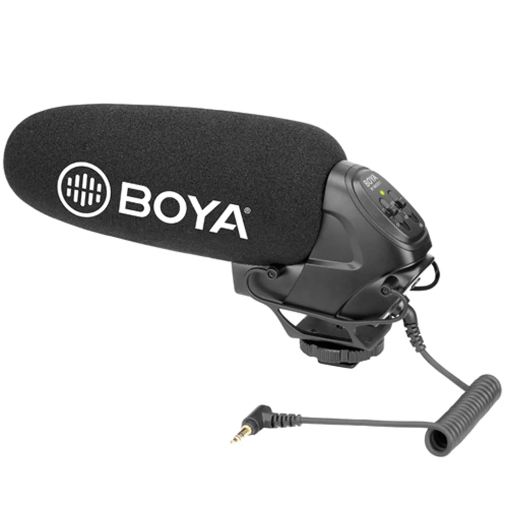 

BOYA BY-BM3031 Microphone Supercardioid Condenser Interview Capacitive Mic Camera Video Mic for Canon Nikon Sony DSLR Camcorder