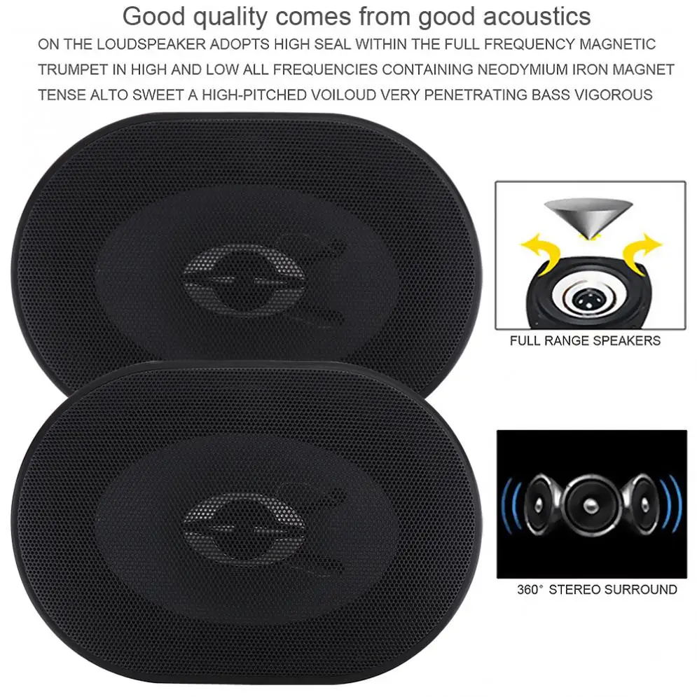 TS-A5773R 5*7 дюймов 380 Вт Авто HiFi коаксиальный динамик для автомобиля дверь Авто Аудио Стерео полный диапазон частоты динамик s