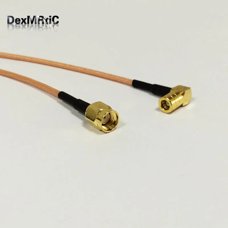 RP SMA штекер к SMB Женский правый угол RA Соединительный кабель RG316 15 м 6 дюймов