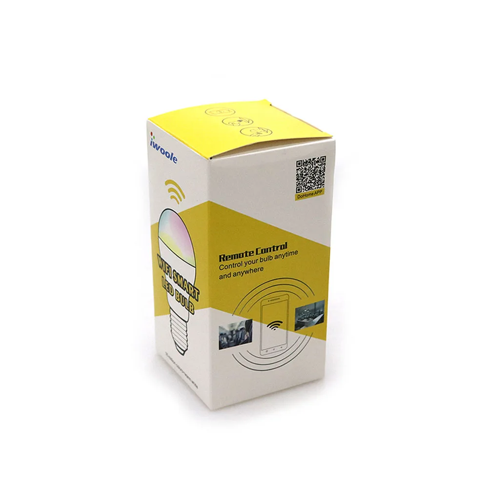 Новая беспроводная смарт лампа с Wi Fi светодиодный RGB E27 изменение цвета лампочки