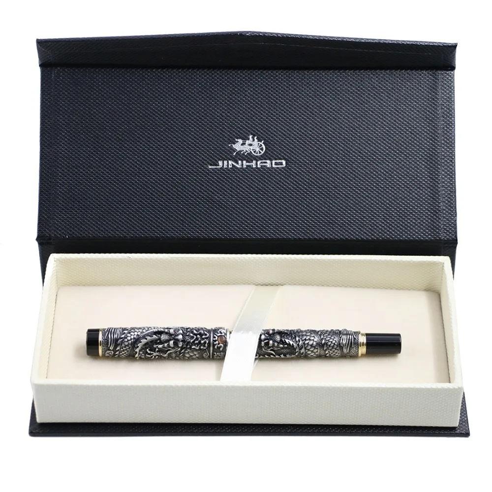 Роскошная перьевая ручка Jinhao кожа/дерево/бумажные подарочные коробки подарок на день рождения чехол карандаш