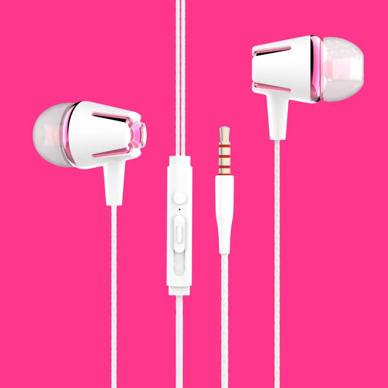 

10pcs 3.5 mm Wired in ear Earphone Noise Canceling Headset Stereo Earbuds with Microphone for Samsung Huawei Xiaomi mobile phone