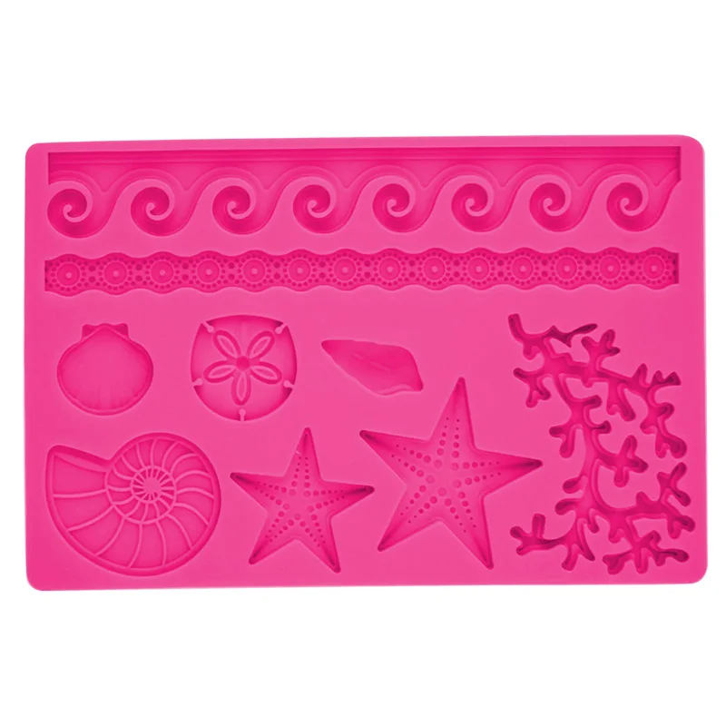 Силиконовые кораллы морские звезды звезда океан помадка формы для торта