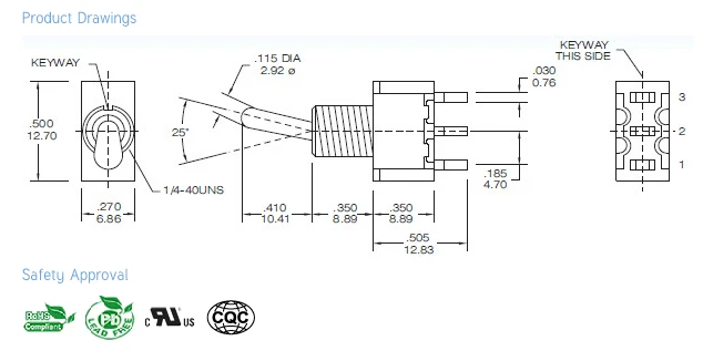 10 шт. SH T8014B 3Pin односторонний мгновенный ВКЛ-ВЫКЛ-мама SPDT Мини тумблер