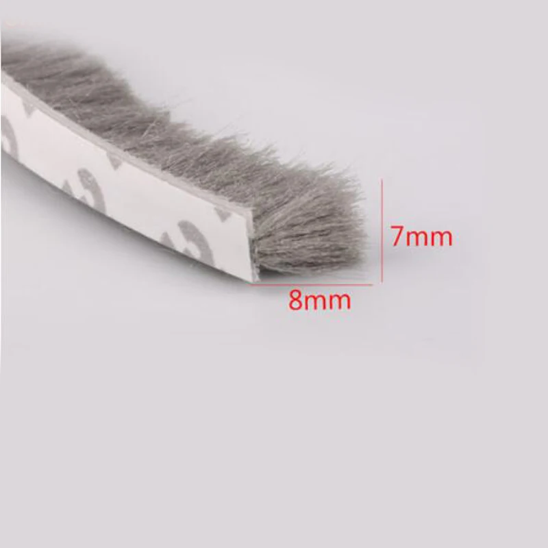 Самоклеящаяся щетка для снятия изоляции окон и дверей 7 мм х 8 мм|seal brush|door window