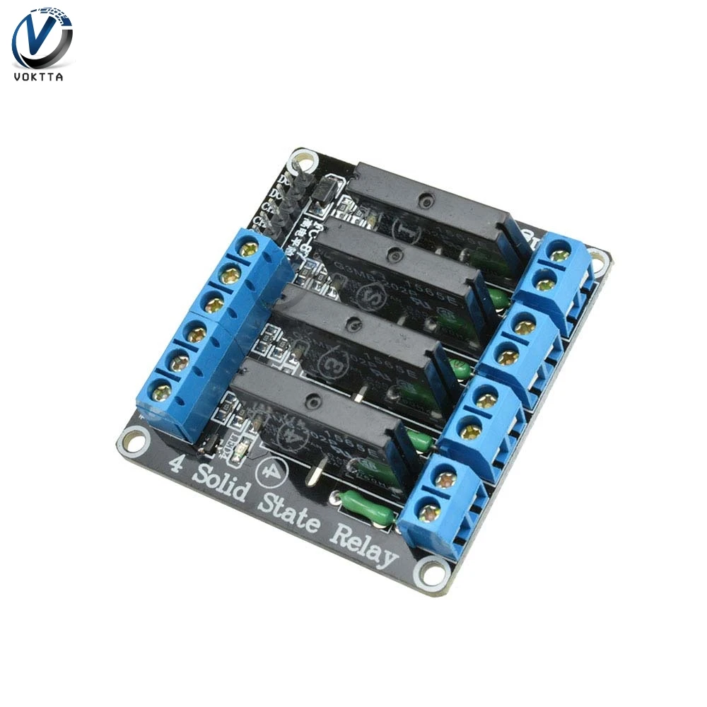 Твердотельное реле постоянного тока 5 В 4 канальное OMRON SSR G3MB 202P релейный модуль с