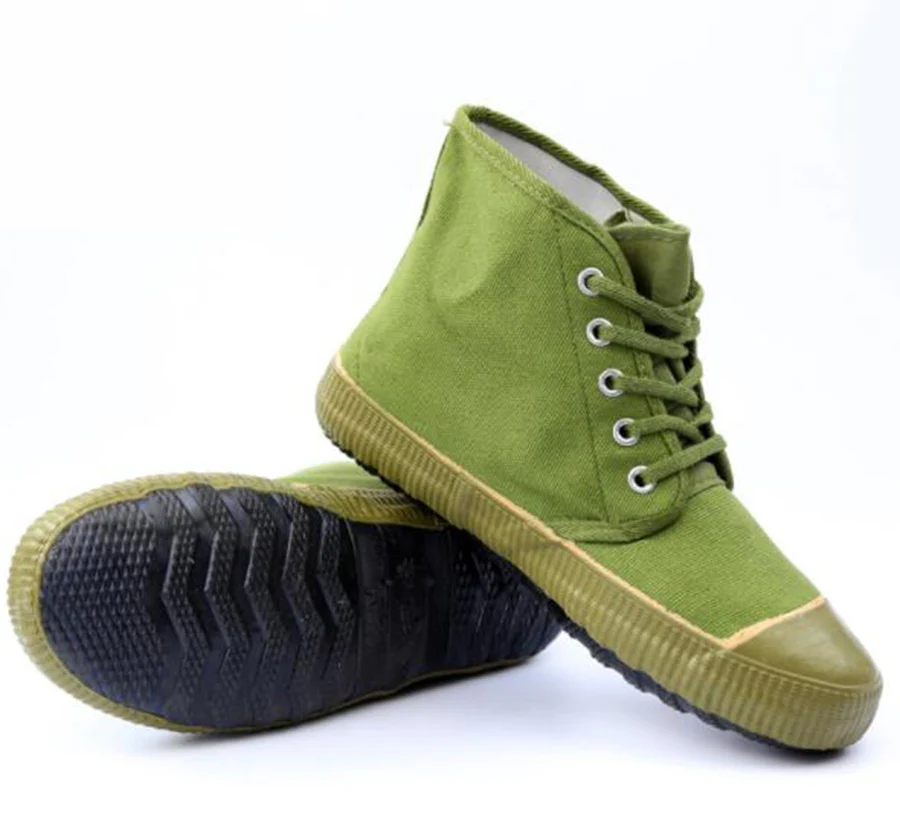 Fashion Classic Liberation Shoes Men's High-slip Non-slip Canvas Yellow Sneaker Wear-resistant Breathable Female Army Gree | Обувь