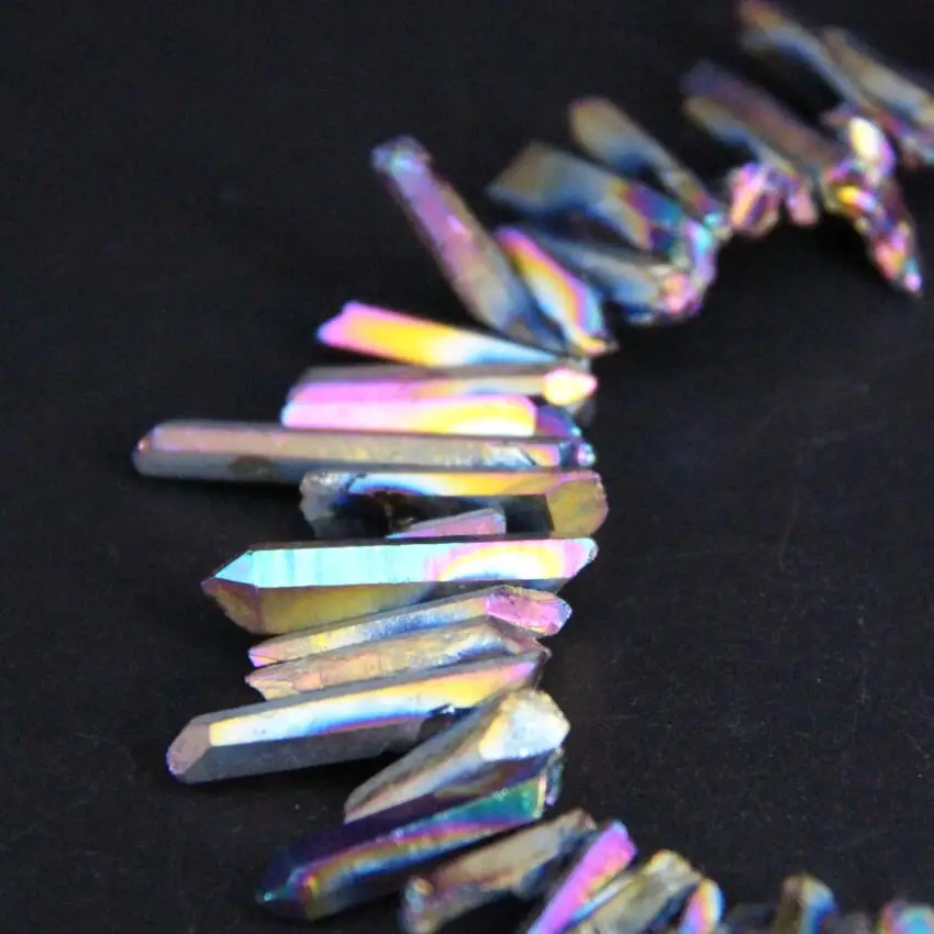Бусины Из Сплава радуги и титана 15 5 дюйма|loose beads|crystal stickdiy jewelry making |