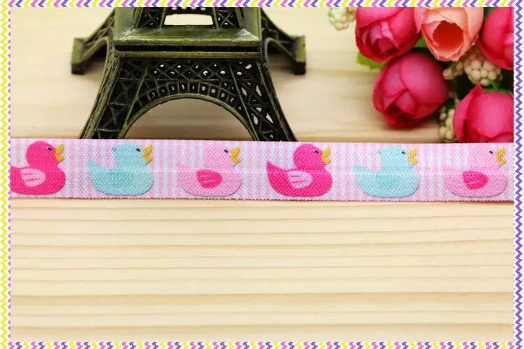 5/8 ''складная эластичная повязка на голову с принтом утки FOE украшение сделай