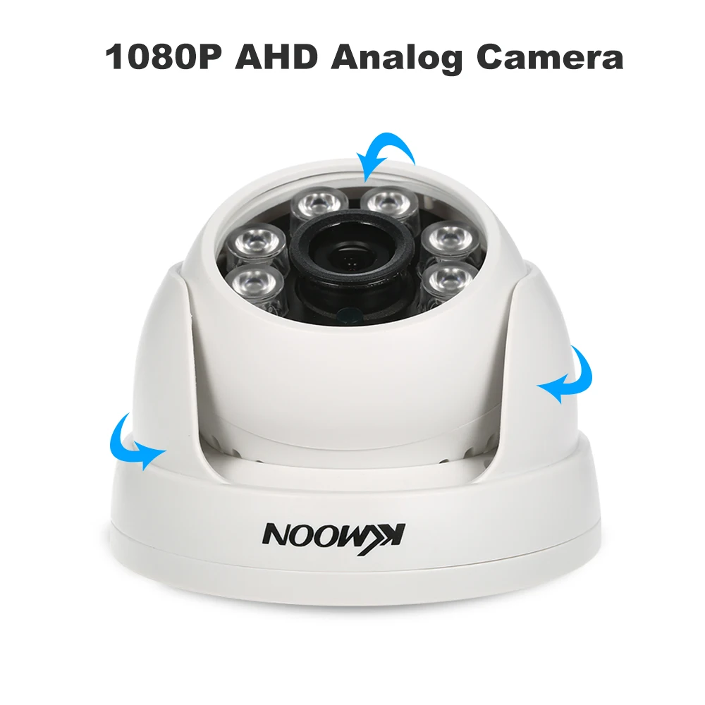KKmoon 1080P AHD купольная CCTV камера 2.0MP 1/2.8 ''CMOS 6 шт. Массив ИК светодиодов ночного