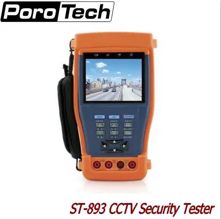 ST893/894/895/896 тестер систем Скрытого видеонаблюдения с дисплеем PTZ аудио UTP Тесты 12 V 1A