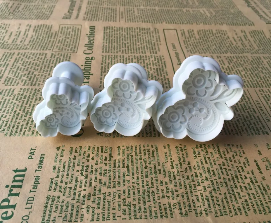 3 шт./лот 3D Красивая форма цветка резак для печенья инструменты помадки пищевой