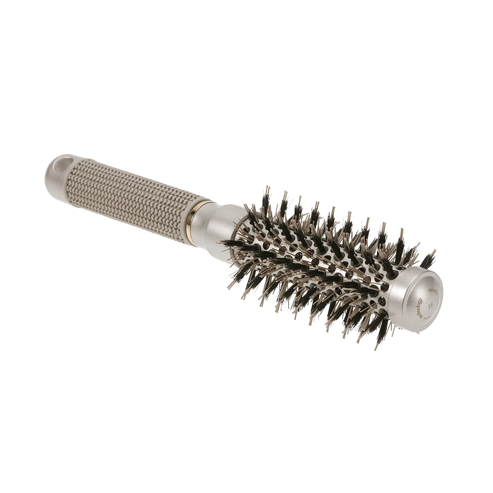 Керамическая ионная щетка для волос Антистатическая завивки под углом массажная