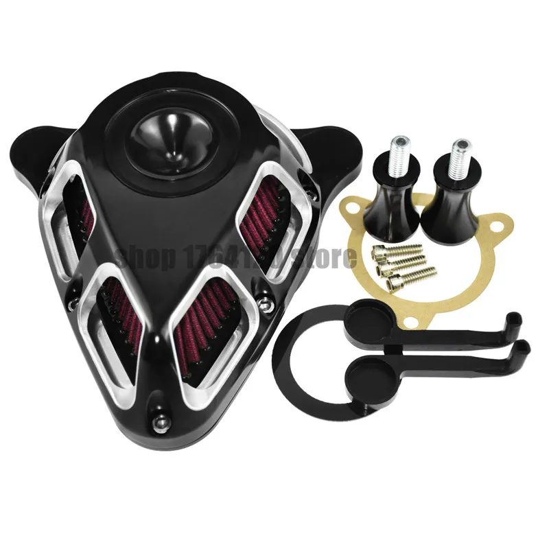 Motorcycle Air Inflow Intake Filter For Harley Sportser XL 883 1200 04-19 Touring Street Road Glide 08-18 Dyna FXDLS Softail