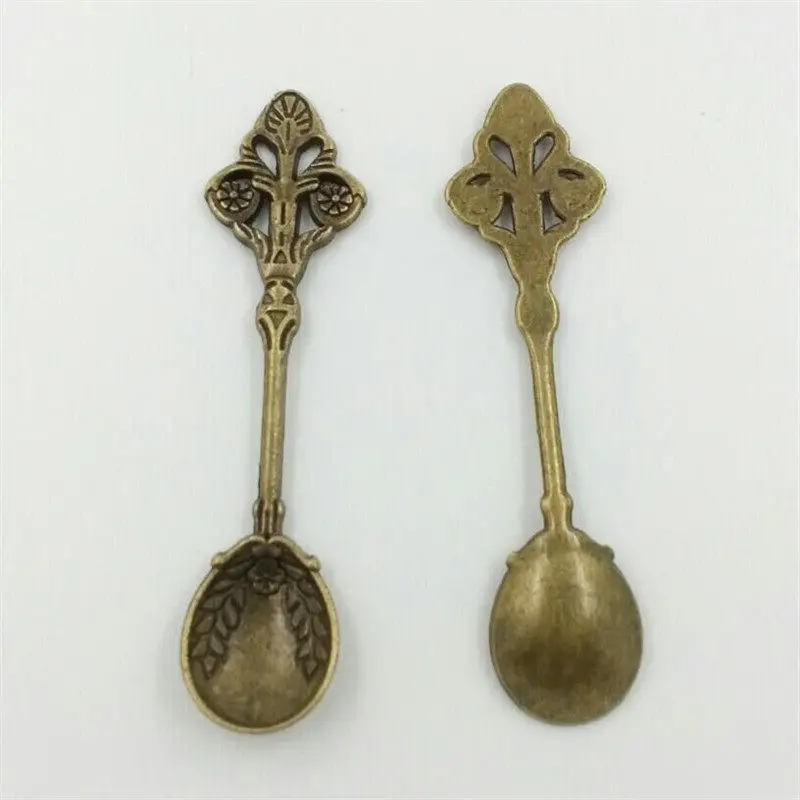 Старинная бронза серебро суп ковш Подвески Подвеска из сплава для творчества