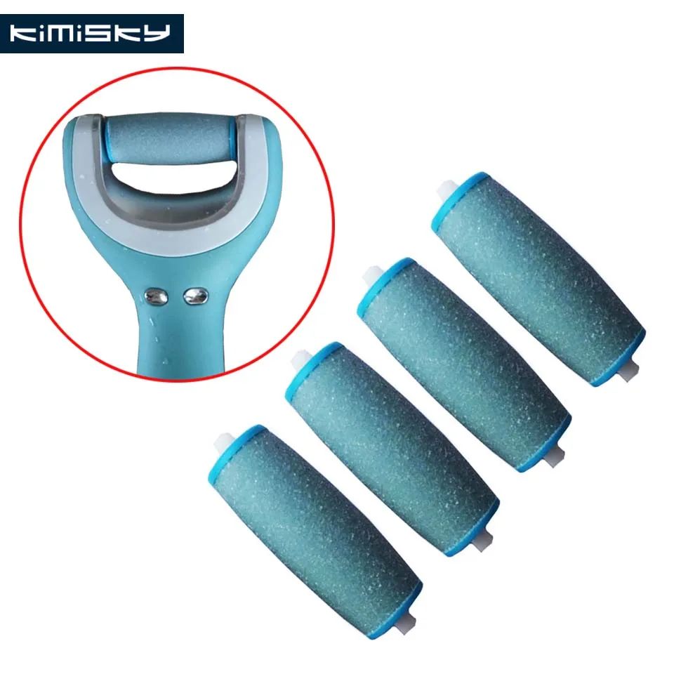 4 шт. синие Роликовые головки для ухода за ногами Kimisky педикюра Herramientas жесткие