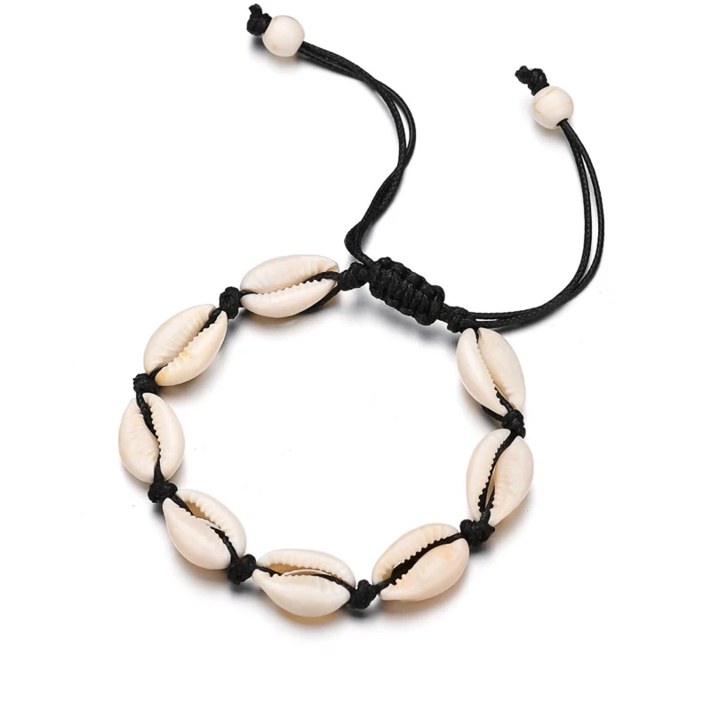 Bohemian Natural Seashell bracelet For Women Lucky Maxi Shells Bracelets Collares Collier Shellhard Girl Summer Beach Jewelry | Украшения и