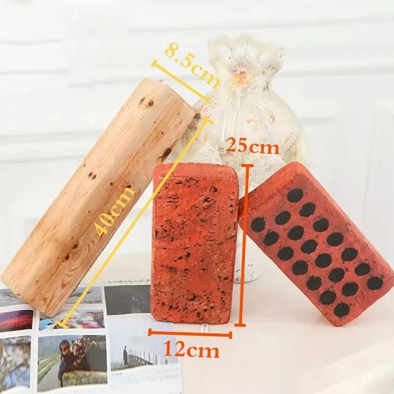 Подушка на сиденье из мягкого плюша с имитацией кирпича Декор для дома и