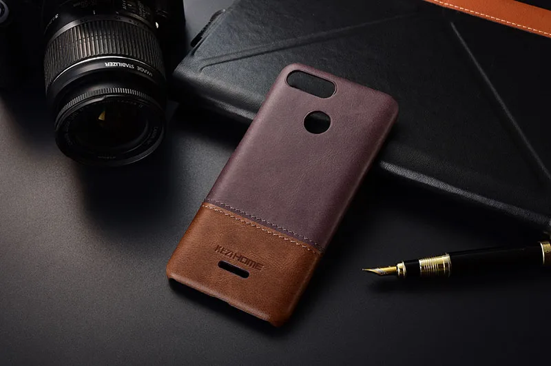 Чехол для Xiaomi Redmi 6 KEZiHOME, роскошный, хитовый цвет, натуральная кожа, твердая задняя крышка, Капа для Redmi 6 5,45 '', чехол для телефона s