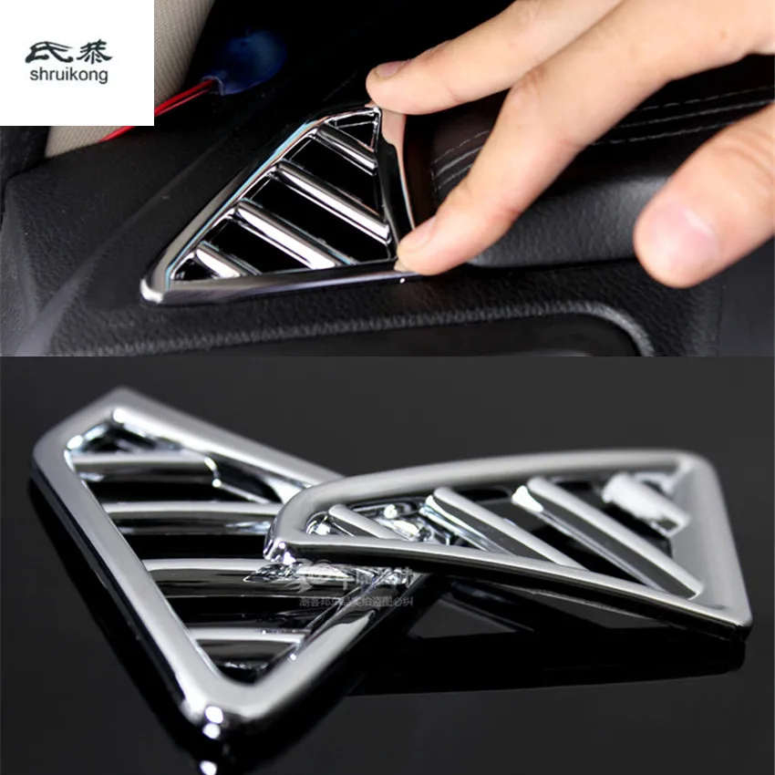 Автомобильные наклейки из АБС-пластика 2 шт./лот украшение для кондиционера