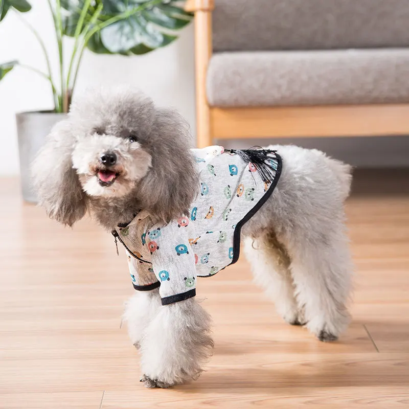 Одежда для собак Летний стиль одежда защиты от солнца маленьких плюшевый жилет