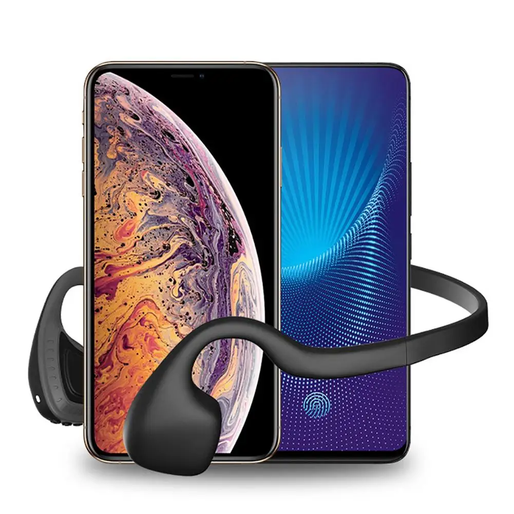 KTZ Bluetooth 5,0 Гарнитура костной проводимости Беспроводные спортивные наушники для бега наушники с креплением на шею для смартфона