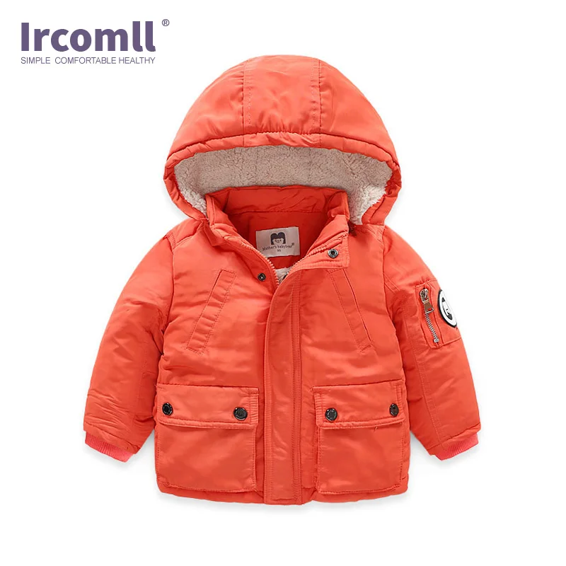 Ircomll высокого качества для мальчиков зимние парки детей Детские Зимние