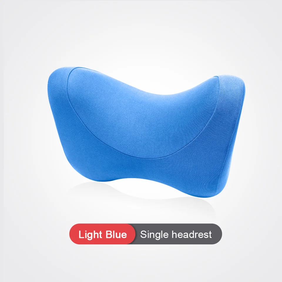 Light Blue Pillow LOEN u-образная медленная подушка для шеи с эффектом памяти, подушка для шеи, дорожная подушка для шеи, забота о здоровье, подголовник, черный цвет, для офиса, полета, автомобиля, путешествий - Цвет: Light Blue Pillow