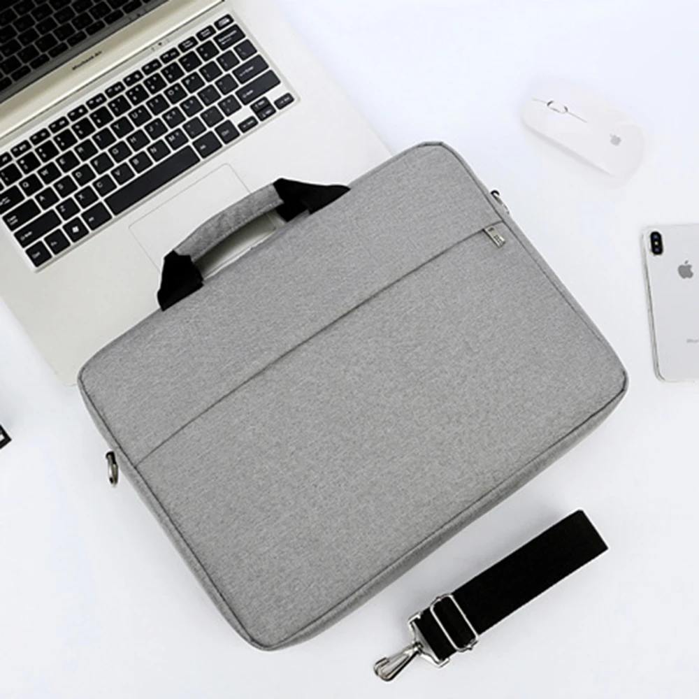 Сумка для ноутбука 14 дюймов для Macbook Air 13 Pro 15 сумка для ноутбука 13,3 водонепроницаемая сумка для ноутбука сумка для компьютера Женская Мужская сумка через плечо