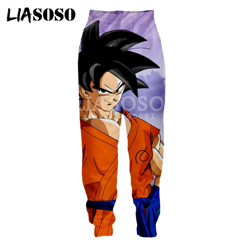 LIASOSO 3d принт мужские женские тренировочные брюки аниме Dragon Ball Z Супер Гоку Веджета, Фриза повседневные тренировочные штаны джоггеры брюки X0972