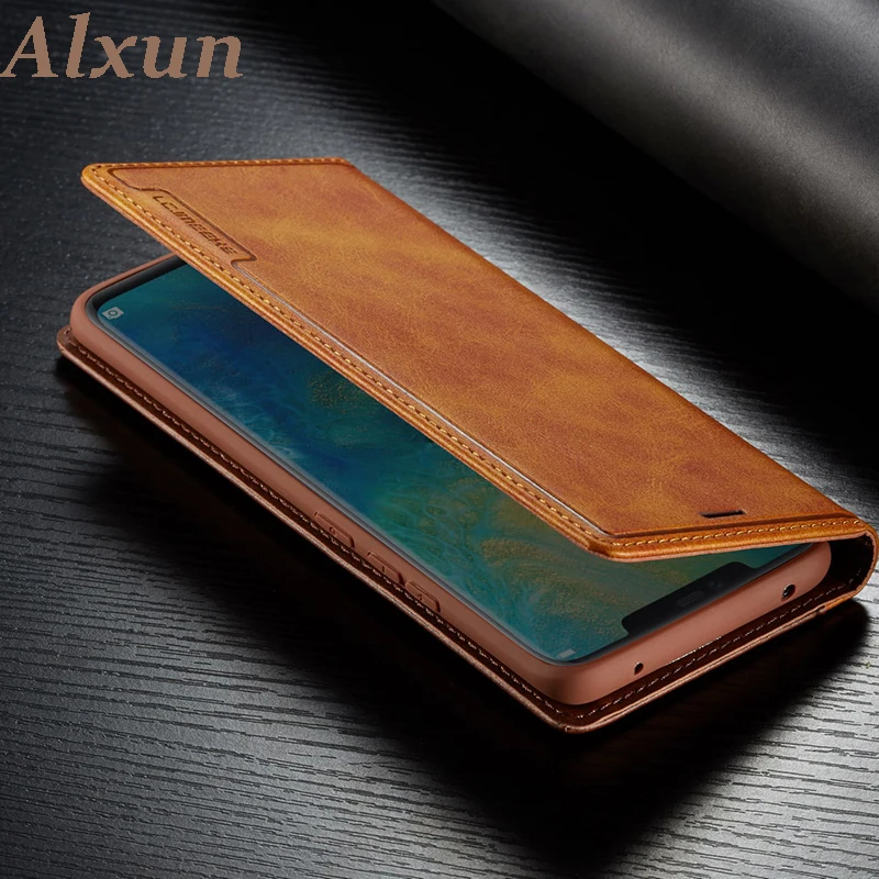 Чехол Alxun для Samsung Galaxy S10E роскошный чехол бумажник из натуральной кожи чехлы с