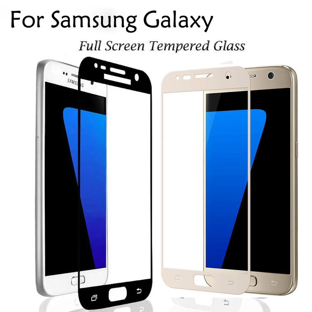 2.5D полное покрытие Защитное стекло для samsung Galaxy S3 S4 Note3 Note4 Note5 защита экрана закаленное стекло для samsung S5 S6 S7