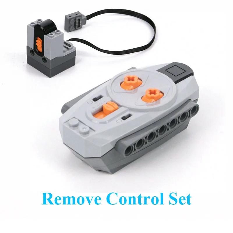 Remove Control Строительный блок, четыре оси, большой двигатель, пульт дистанционного управления, подходит для Technic Duploe 9656, Электрический обучающий, сделай сам, помощь, игрушки, подарки - Цвет: Remove Control