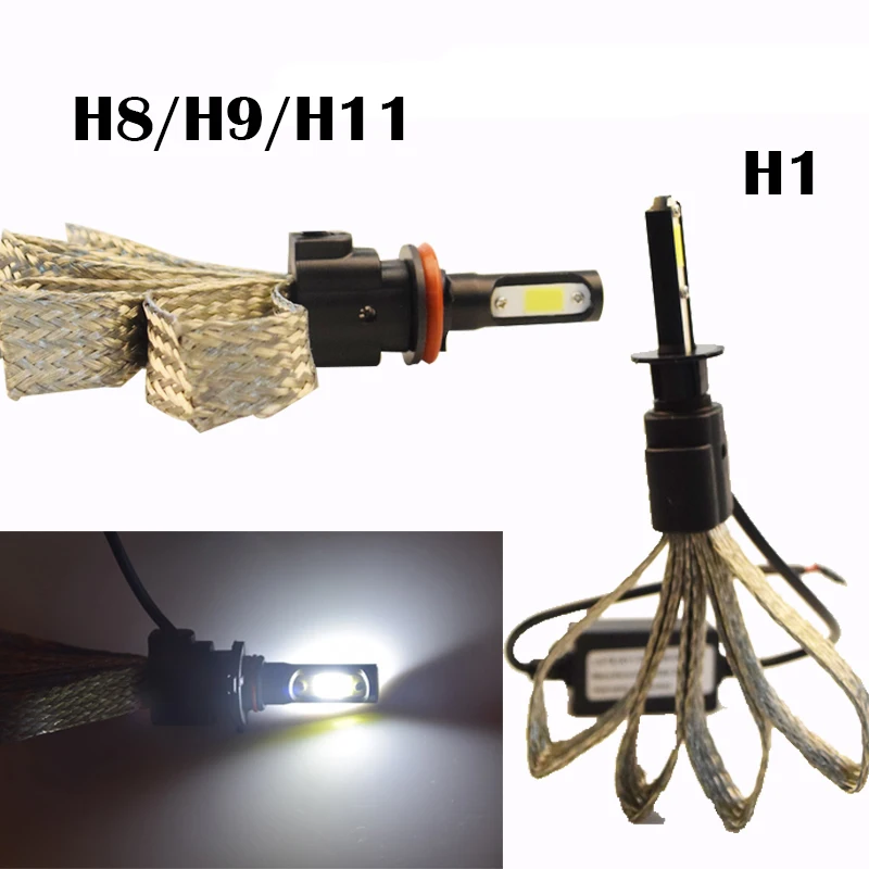 Paio di светодиодный H1 Ha Condotto La Lampadina фара Lampadine 72 W 6400lm/Paire 6000 K S7 Faro Auto 12 v | Автомобили и
