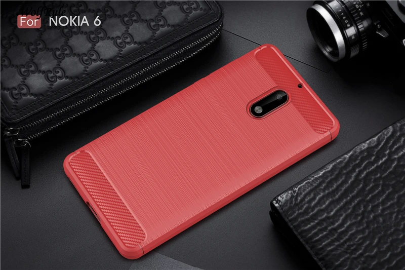 Чехол WolfRule для Nokia 6 Ударопрочный Мягкий матовый чехол из ТПУ Nokia6 Coque 5 5'' |