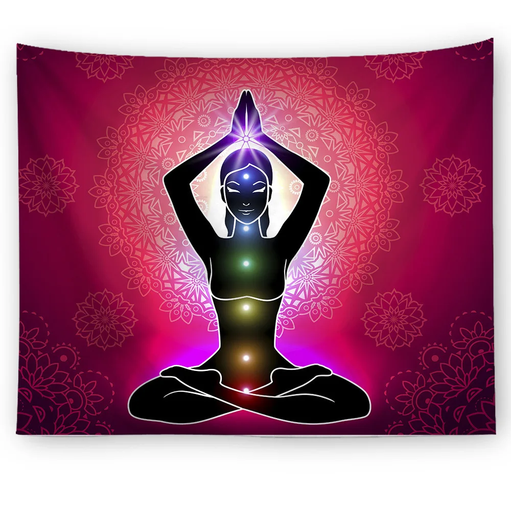 Cilected Chakra настенные подвесные занавески для медитации гобелены дома спальни
