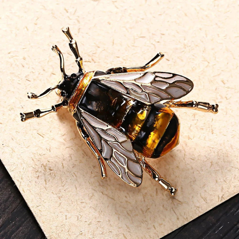 Новое поступление 1 шт. Реалистичная имитация шмеля пчела брошь в виде насекомого