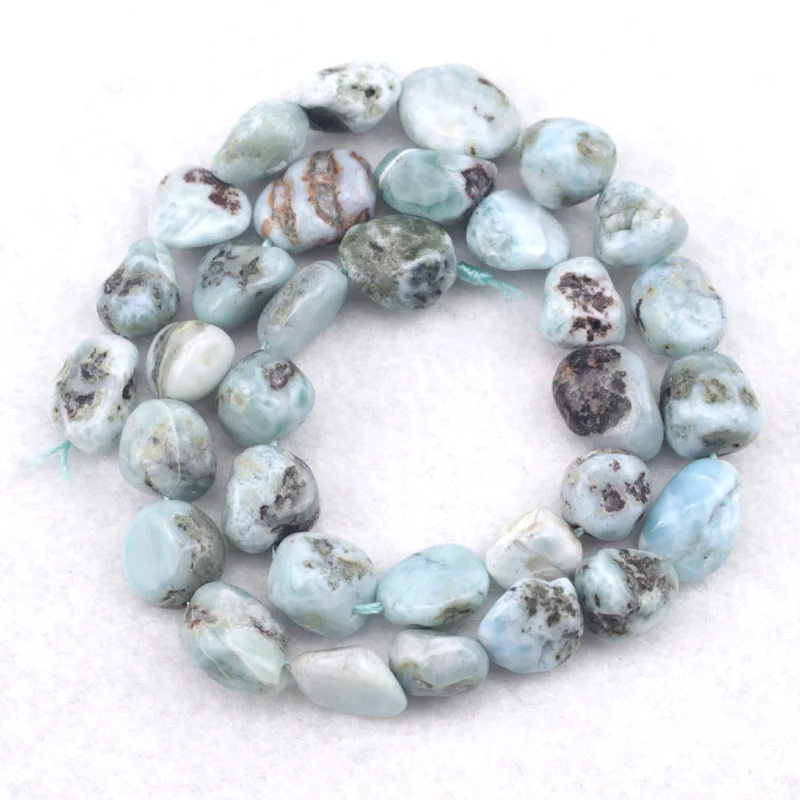 Freeform Larimar (медный пектолит) каменные бусины из натурального камня незакрепленные