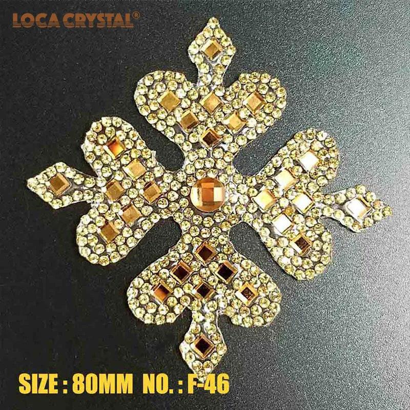 Стеклянная наклейка горячей фиксации аппликации из горного хрусталя Прямая