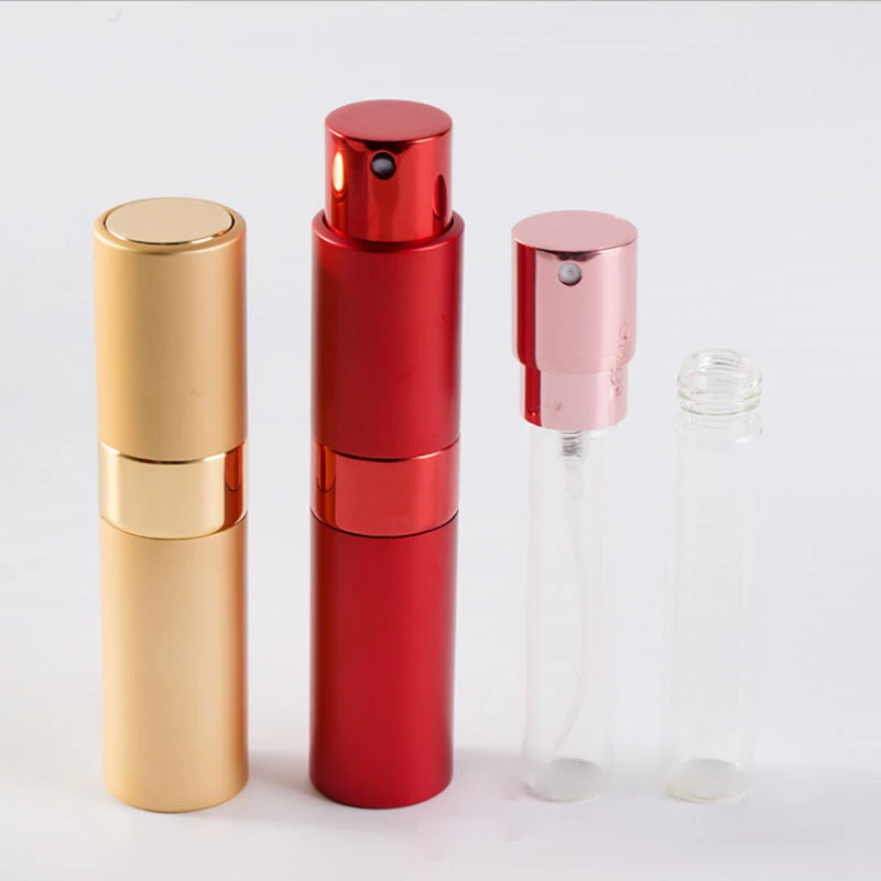 8 мл металлическая алюминиевая бутылка для духов косметическая спрей
