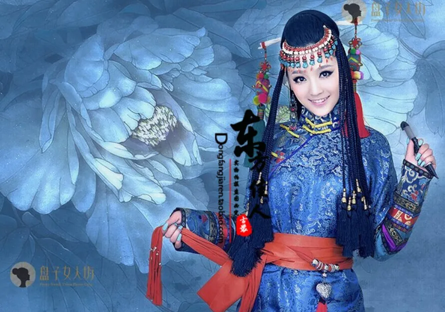 Qiqigena миноритарная монгольская принцесса костюм для фотографии женщин