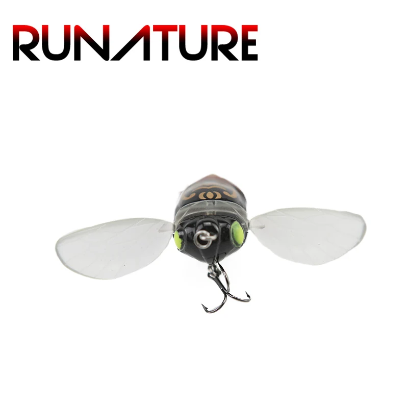 Runature Cicada жесткая приманка для рыбалки 40 мм/6 г верхняя Водонепроницаемая приманки
