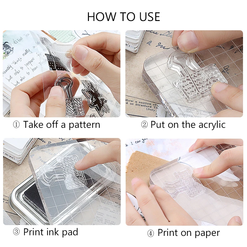 1 шт. Этикетка Рамка прозрачный силиконовый штамп Детский Набор для творчества