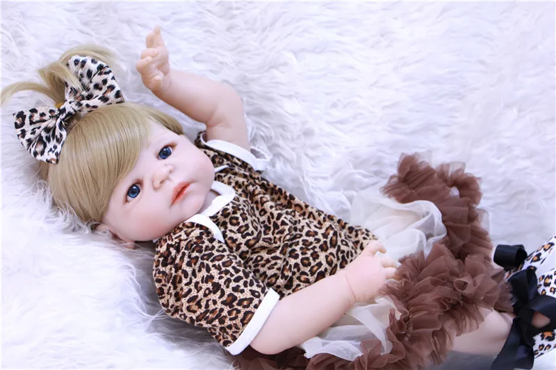 55 см полностью силиконовые куклы для новорожденных bebe alive маленьких девочек