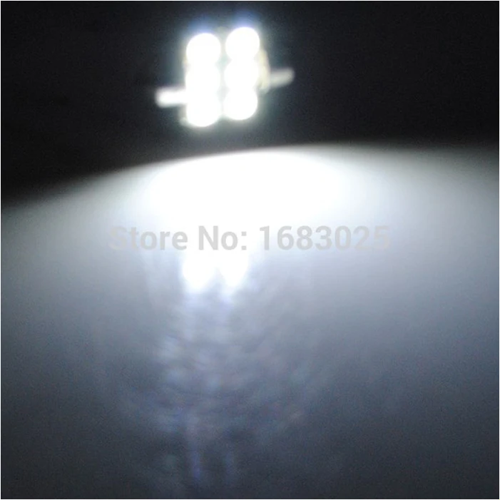 31 мм 5050 SMD 6 LED белый Festoon Dome Автомобильный интерьер чтения карты огни двери лампа