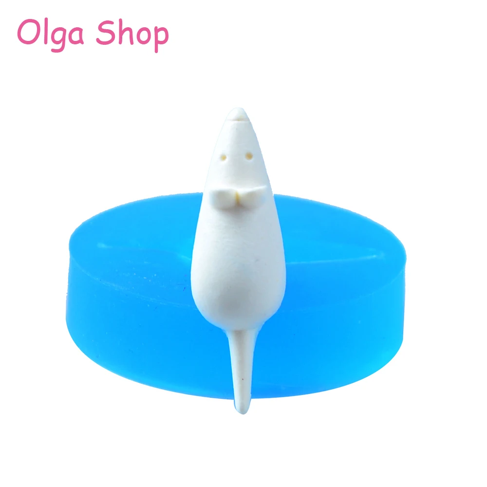 DYL053 39 мм мышь гибкая силиконовая форма мастика украшение для торта шоколад смола