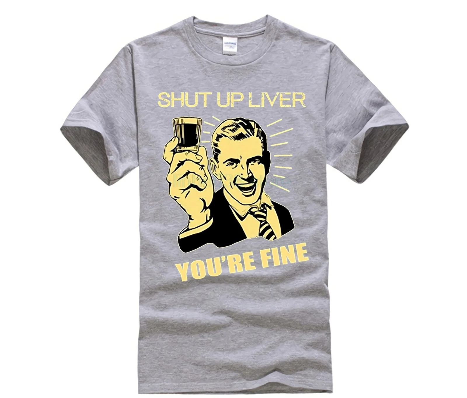 Shut Up Liver Youre тонкая забавная Алкогольная футболка на заказ с коротким рукавом